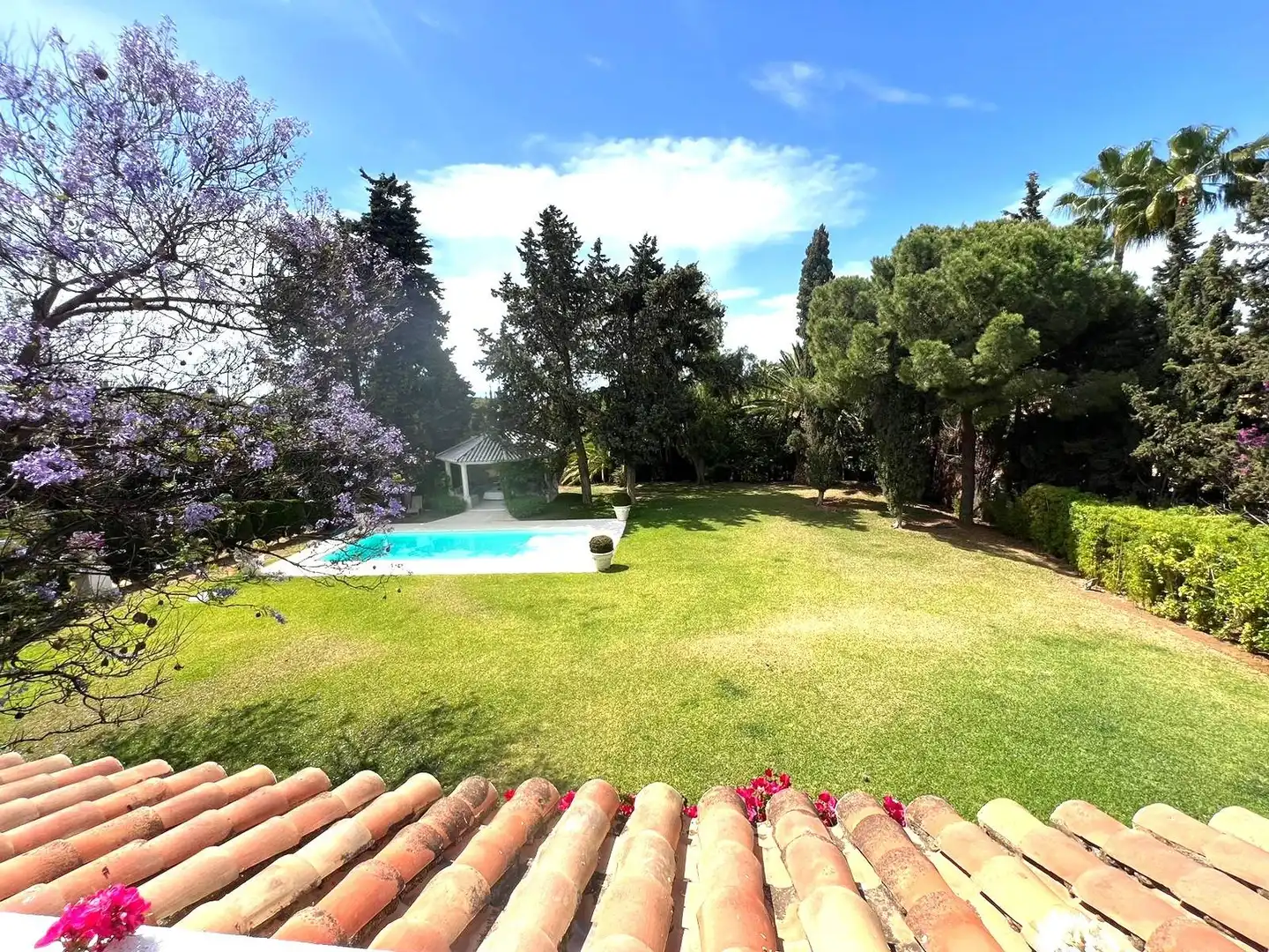 Jardí de Casa o xalet en venda en Mijas amb Aire condicionat, Terrassa i Piscina