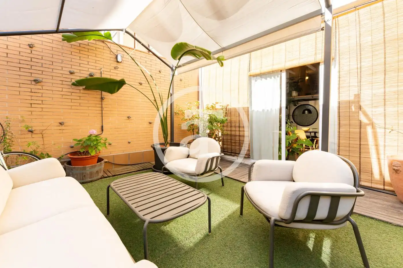 Terraza de Dúplex de alquiler en Madrid con Calefacción, Amueblado y Horno