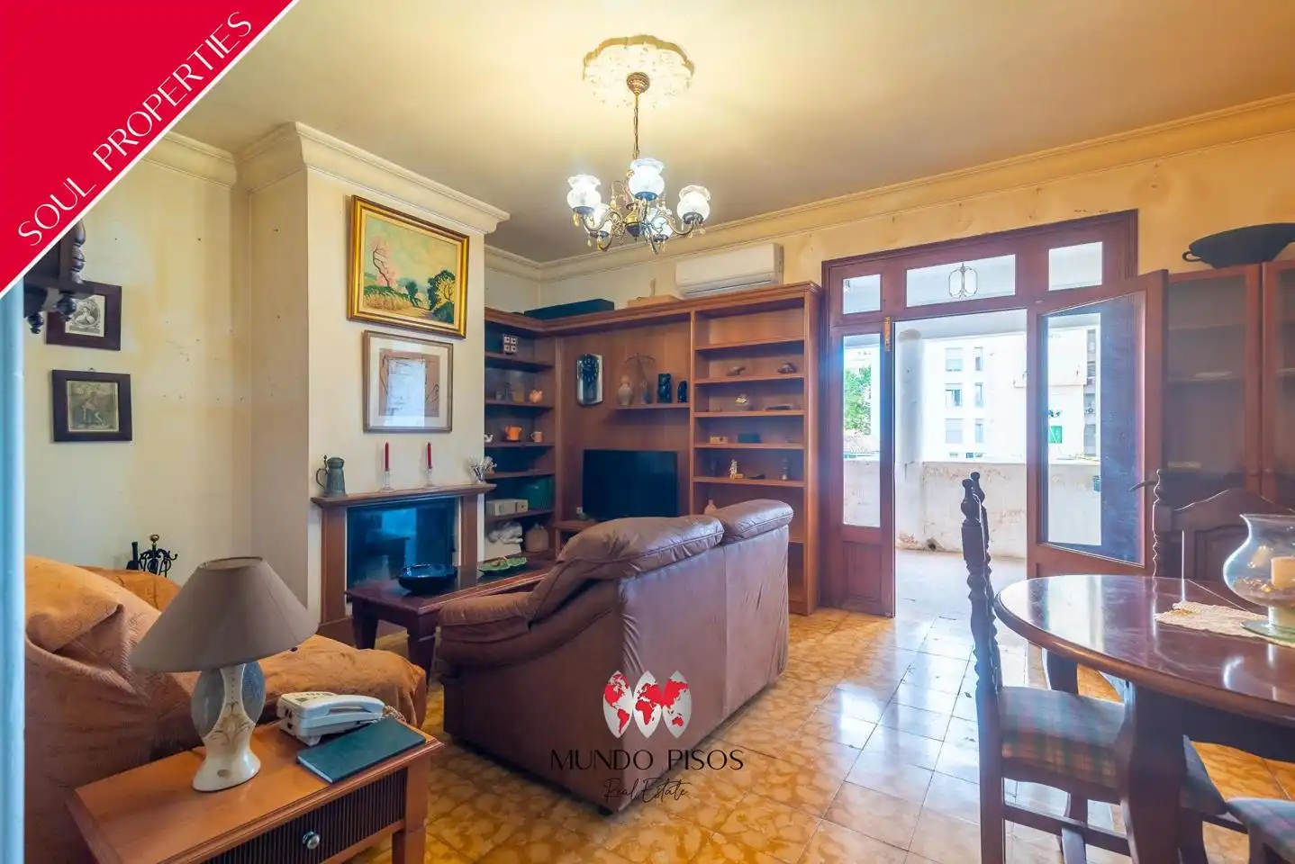 Sala de estar de Piso en venta en  Palma de Mallorca con Aire acondicionado y Terraza