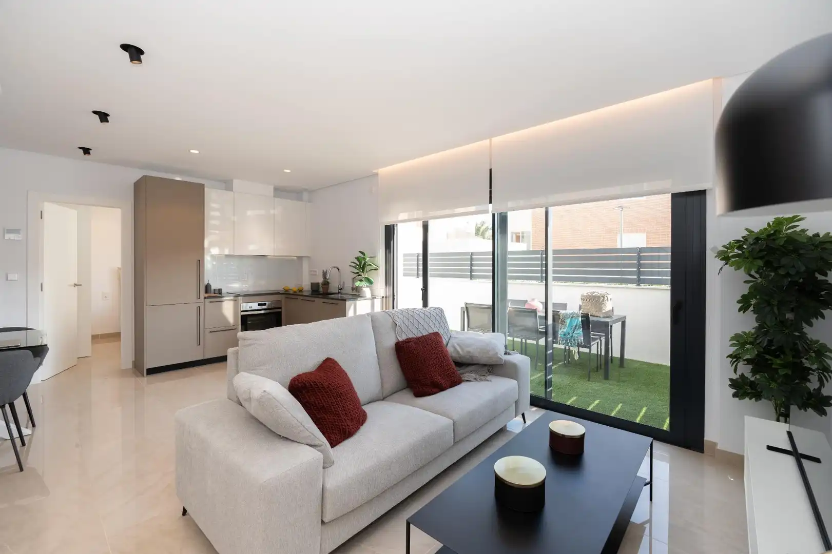 Sala de estar de Casa adosada en venta en Santa Pola con Aire acondicionado, Jardín privado y Terraza
