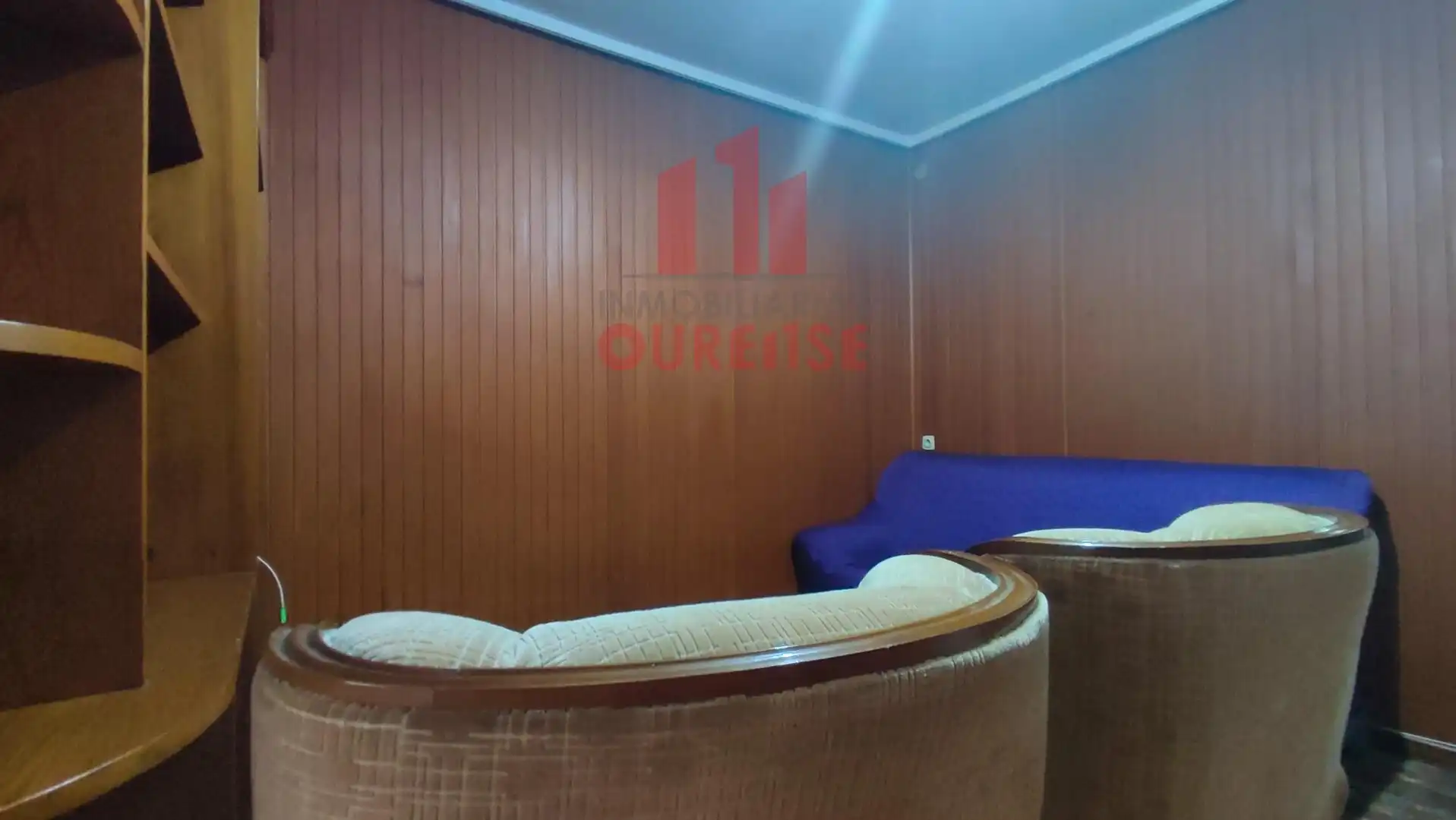 Sala de estar de Piso de alquiler en Ourense Capital  con Calefacción, Amueblado y Balcón