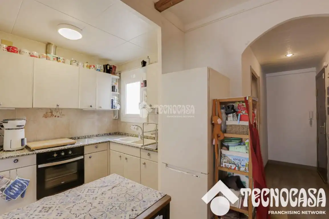 Cocina de Piso en venta en Barcelona con Aire acondicionado, Parquet y Terraza