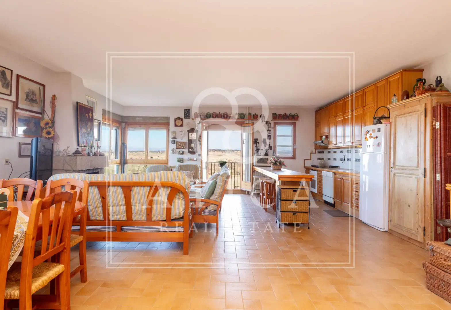 Cocina de Casa o chalet en venta en Ossó de Sió con Aire acondicionado, Calefacción y Jardín privado