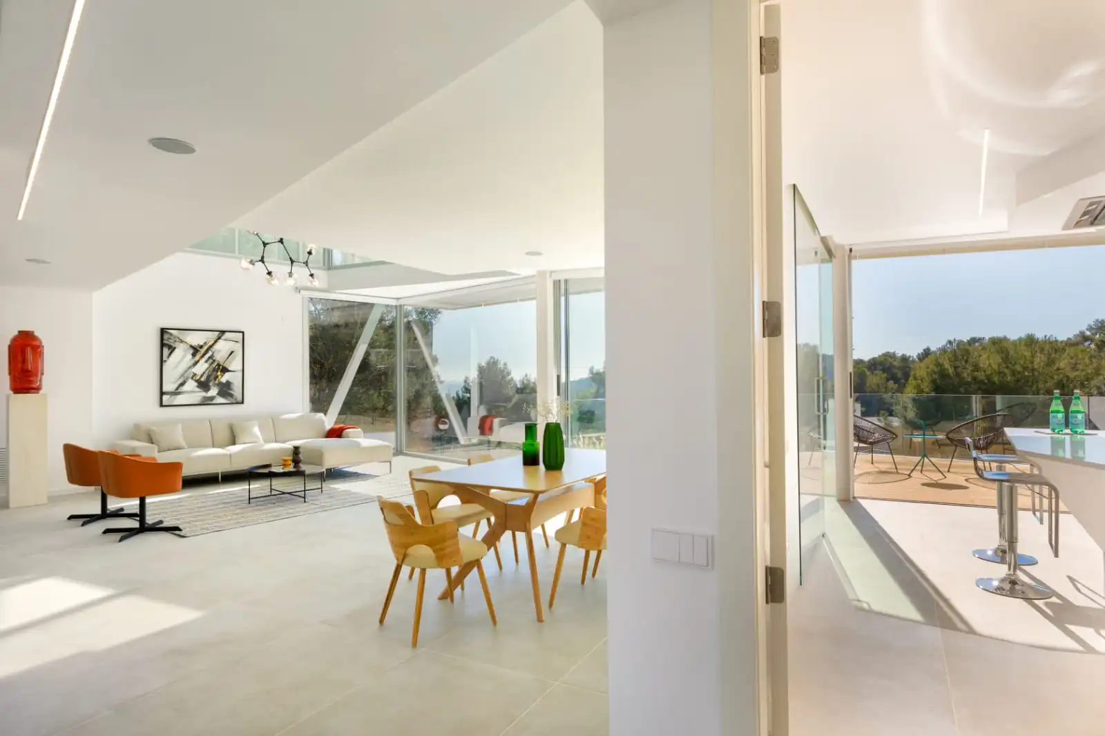 Wohnzimmer von Haus oder Chalet zum Verkauf in Sitges mit Klimaanlage, Heizung und Privatgarten