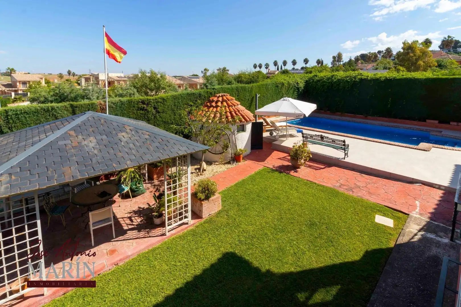 Jardín de Casa o chalet en venta en Badajoz con Aire acondicionado, Calefacción y Jardín privado