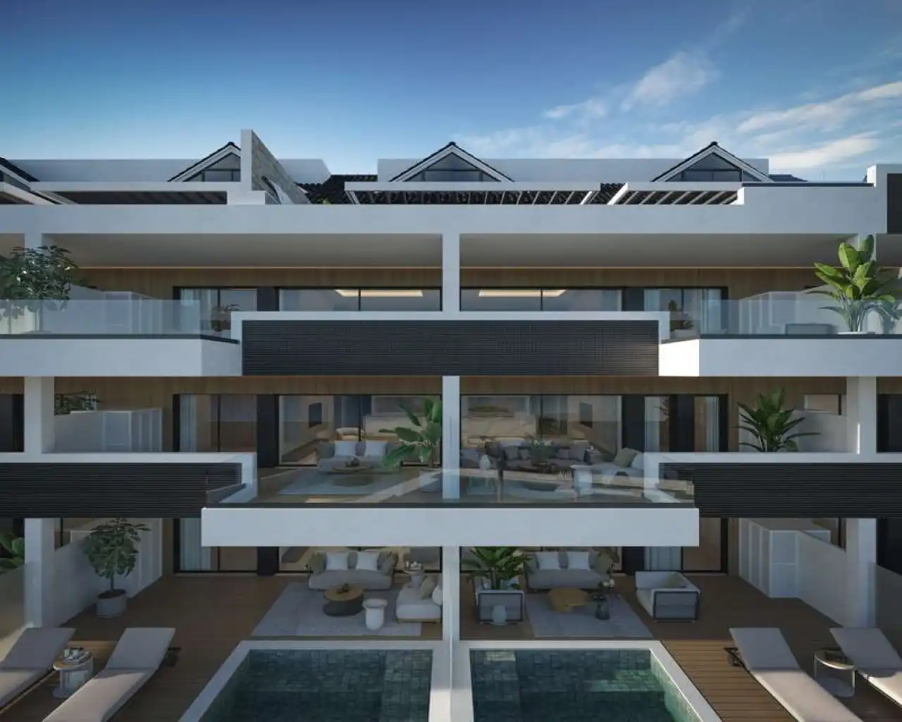Vista exterior de Apartament en venda en Benalmádena amb Aire condicionat, Calefacció i Jardí privat