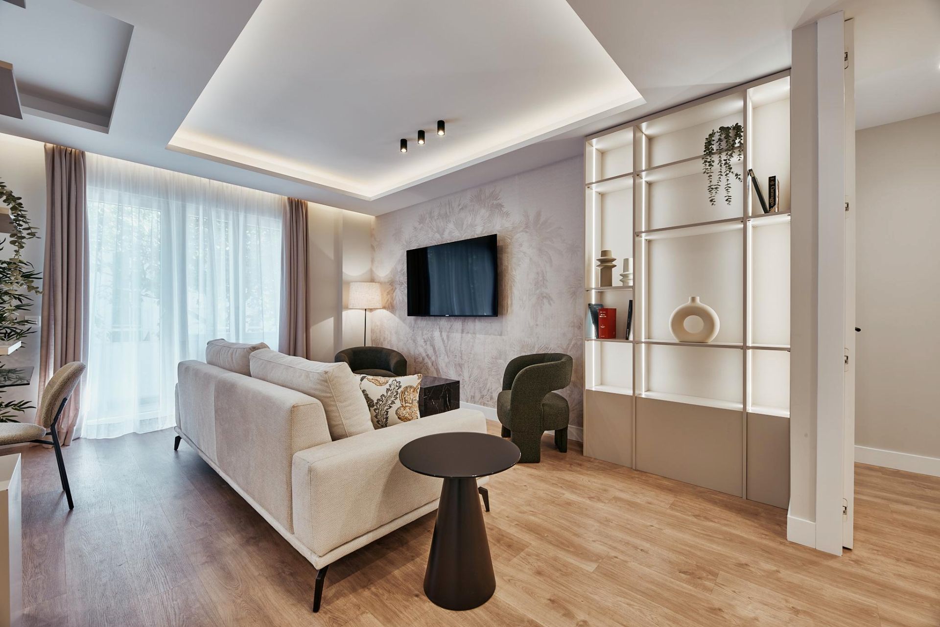 Living room of Flat for sale in  Madrid Capital  with Air Conditioner, Heating and Terrace