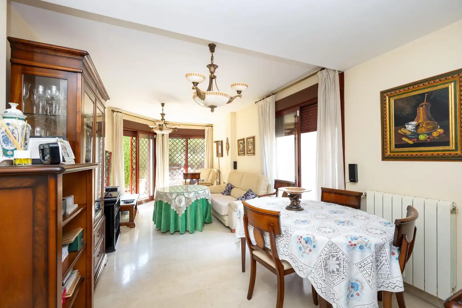 Living room of Houses for sale in Granada  with Heating, Private garden and Terrace
