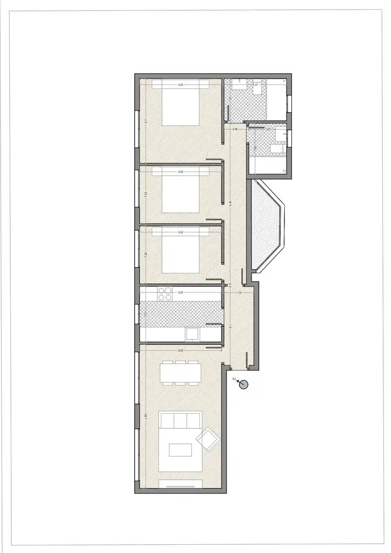 Flat for sale in Sevilla  with Air Conditioner, Furnished and Balcony