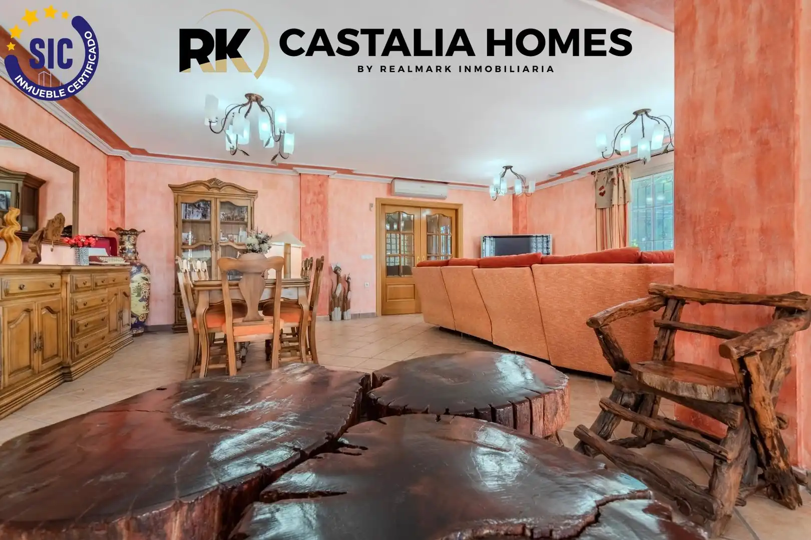 Sala d'estar de Casa o xalet en venda en Borriol amb Aire condicionat, Calefacció i Jardí privat