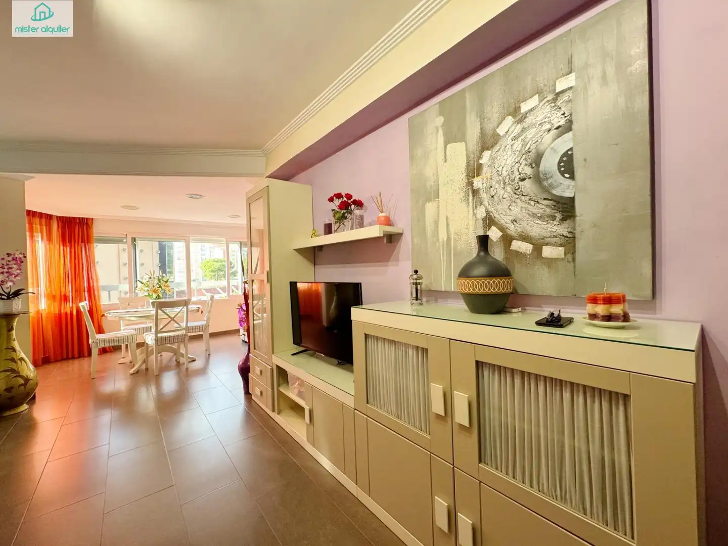 Living room of Apartments for rent in Benidorm  with Air Conditioner, Heating and Private garden