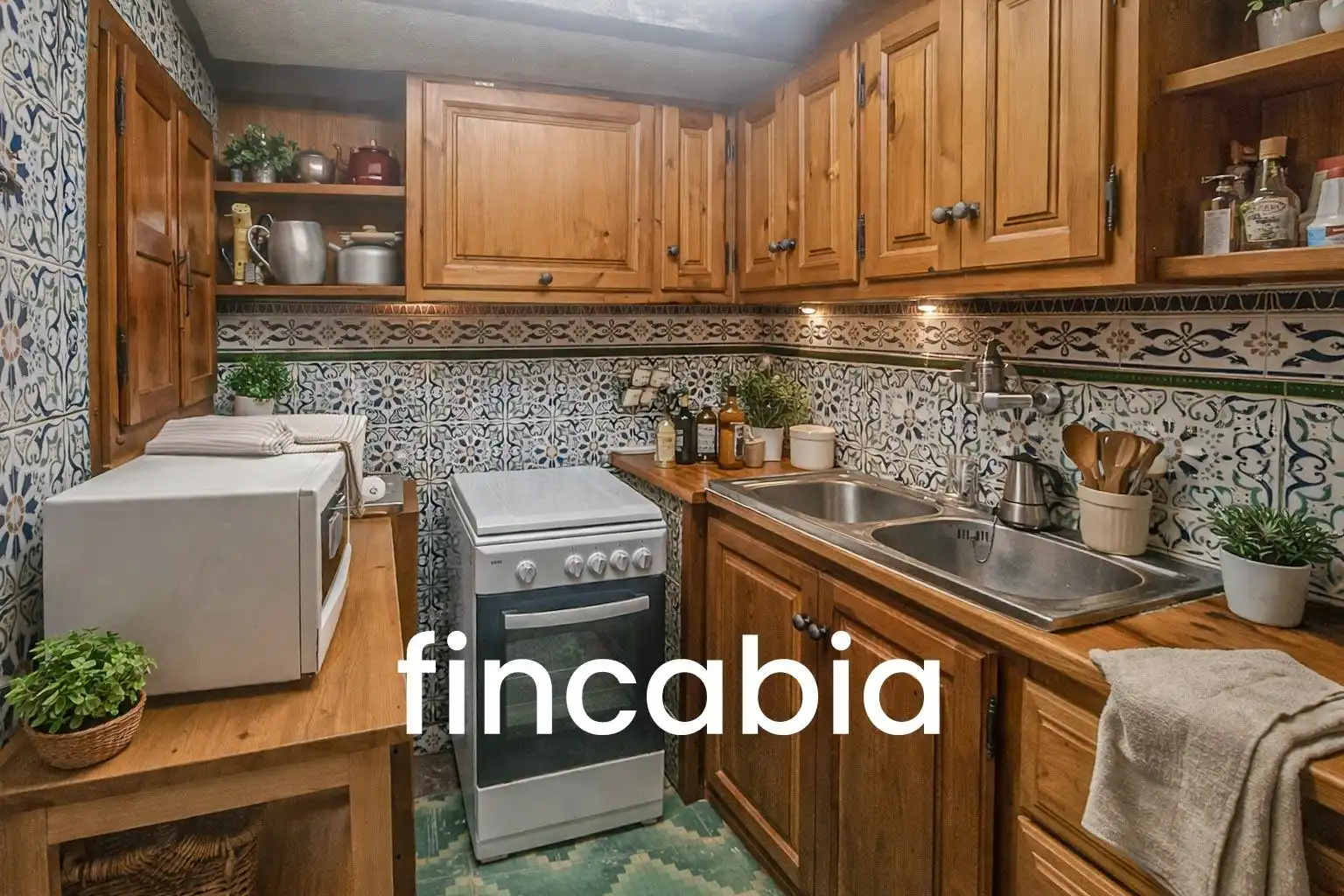 Cuina de Casa o xalet en venda en Riudarenes amb Calefacció, Jardí privat i Terrassa