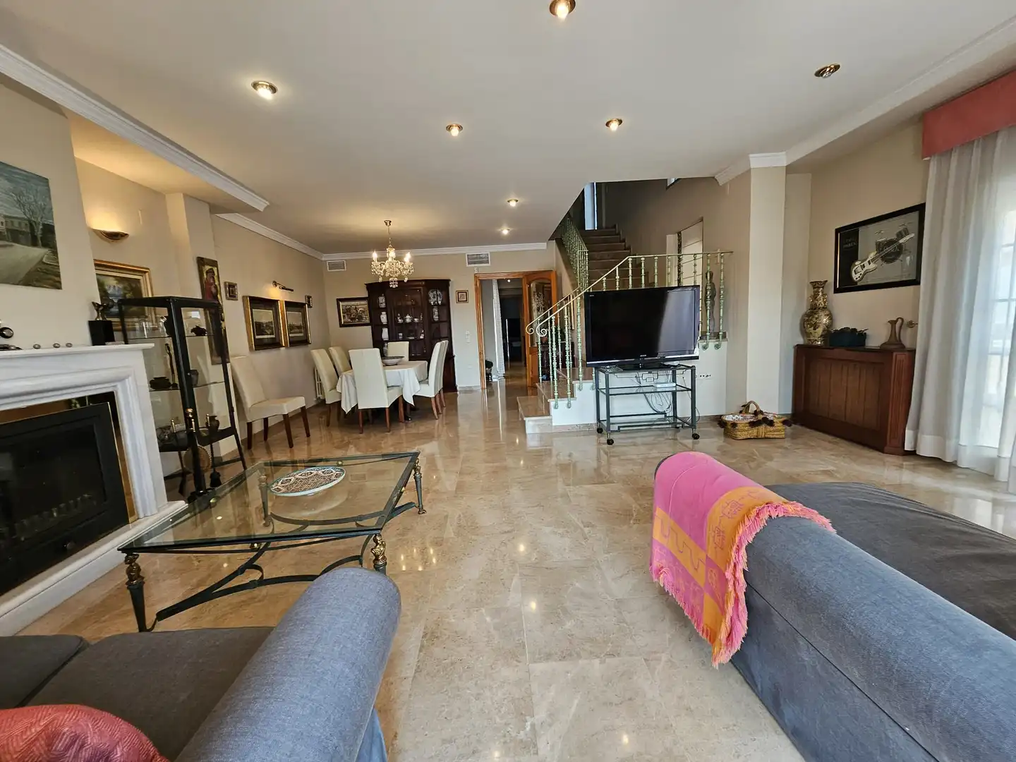 Sala d'estar de Casa o xalet de lloguer en Corbera amb Aire condicionat, Calefacció i Terrassa