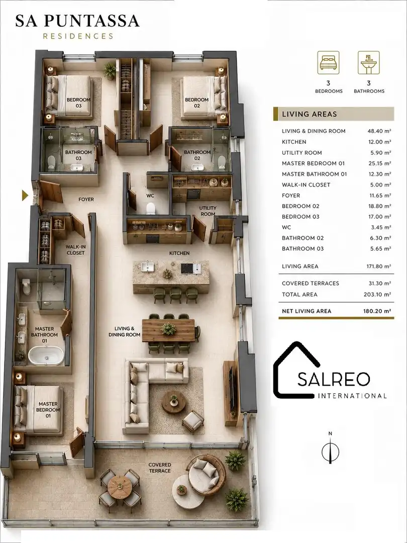 Ground floor for sale in Calvià  with Air Conditioner, Heating and Private garden