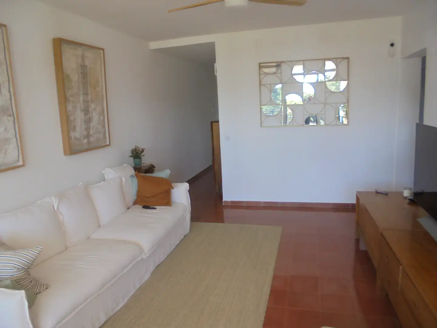 Wohnzimmer von Wohnungen zur Miete in Oropesa del Mar / Orpesa mit Terrasse, Möbliert und Ofen