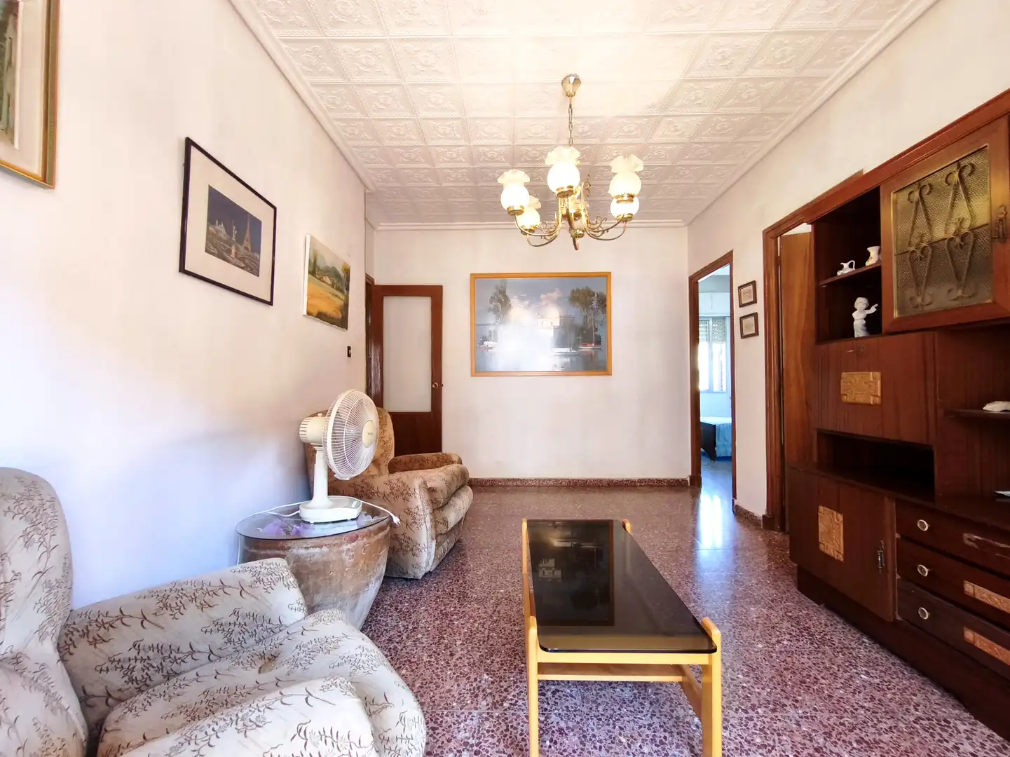 Living room of Flat for sale in  Logroño  with Terrace and Furnished