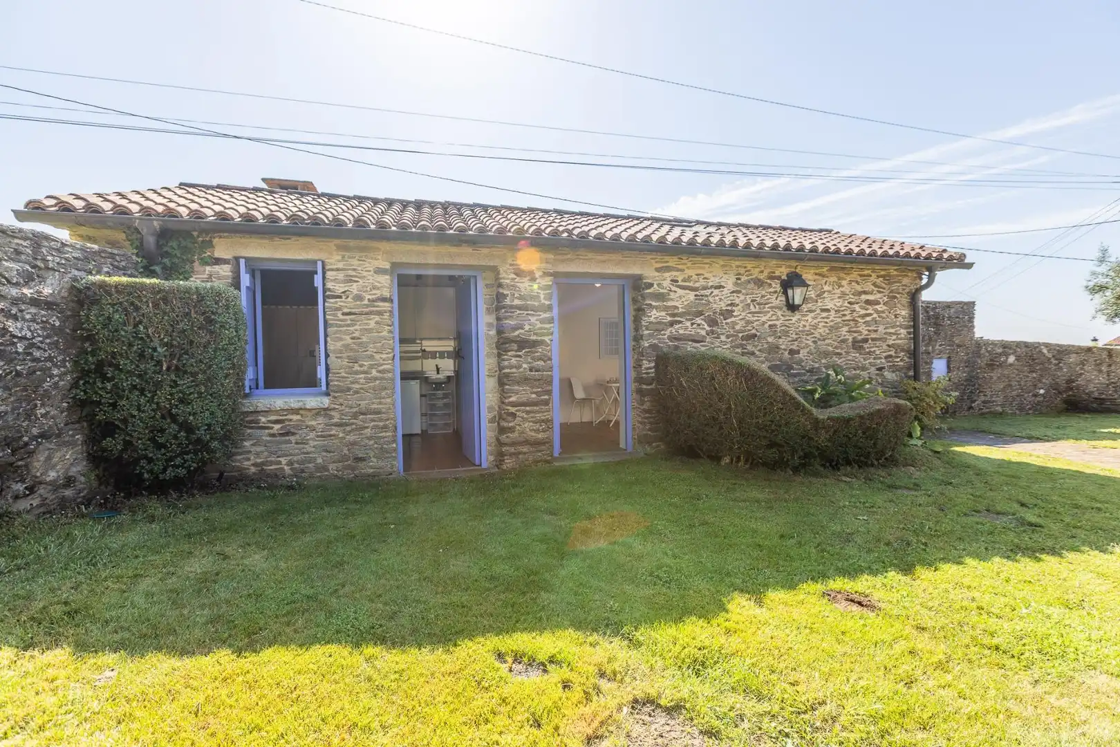 Vista exterior de Casa o chalet en venta en O Pino  con Calefacción, Jardín privado y Terraza
