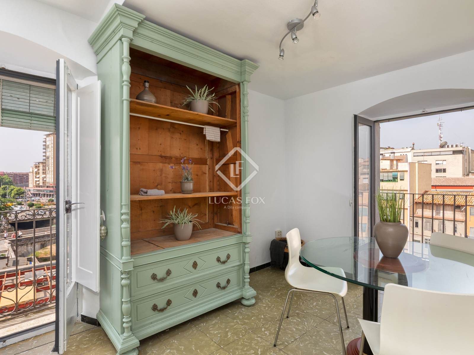 Bedroom of Attic for sale in Girona Capital  with Terrace, Furnished and Balcony
