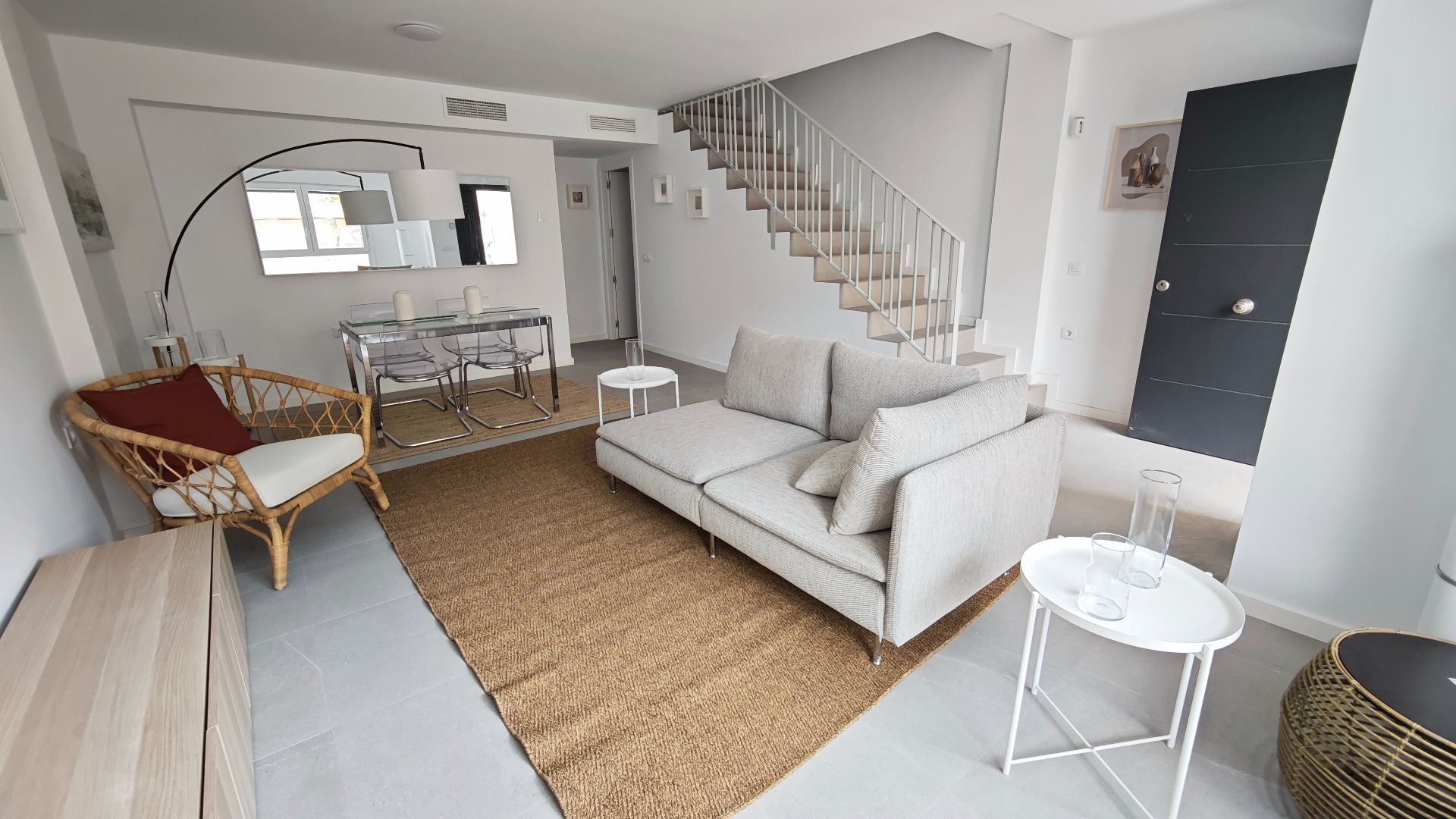 Living room of Single-family semi-detached for sale in  Murcia Capital