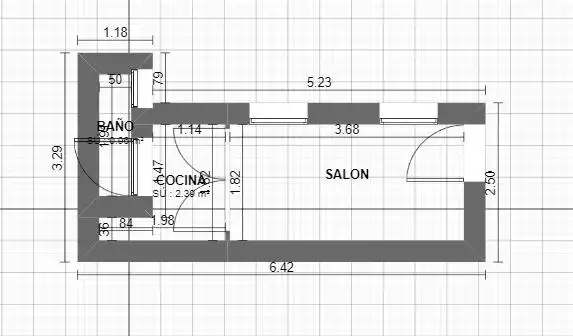 Estudio de alquiler en Calle IMPERIAL, Sol