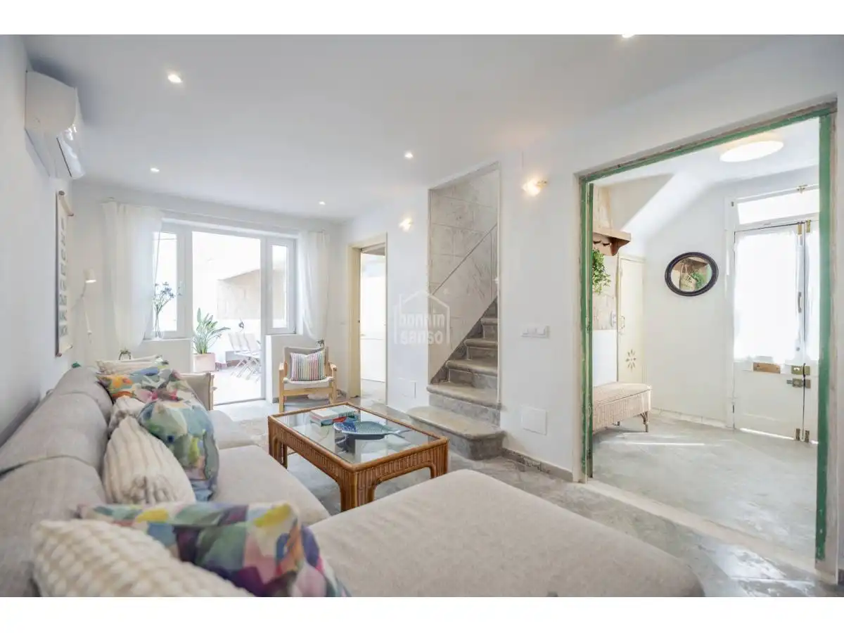 Sala de estar de Casa o chalet en venta en Maó - Mahón con Terraza y Amueblado