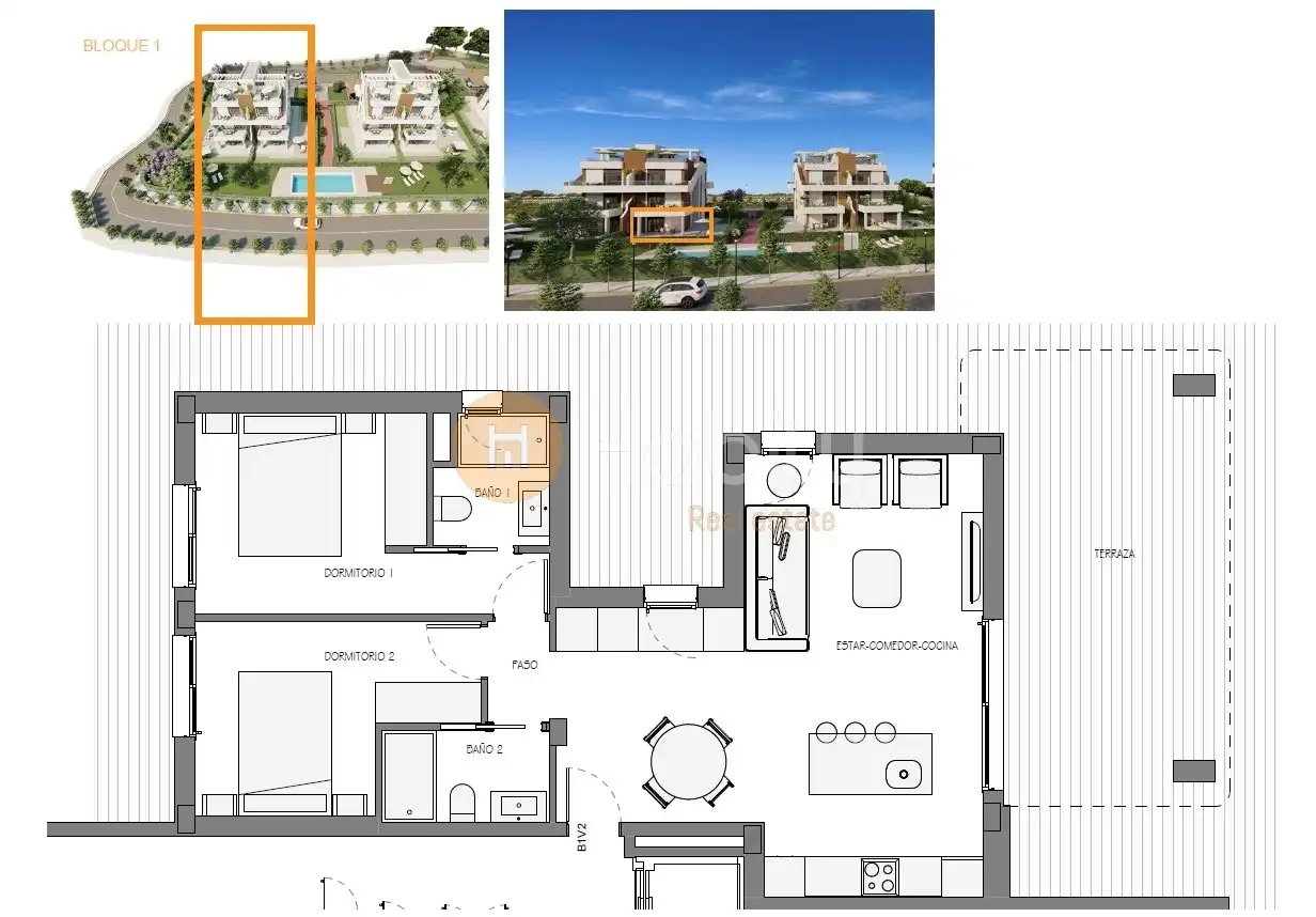 Apartament en venda en Fuente Álamo de Murcia amb Aire condicionat, Calefacció i Jardí privat