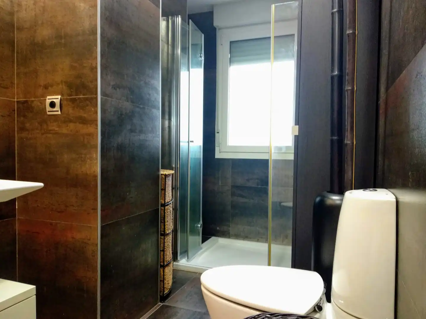 Baño de Ático de alquiler en Barañáin / Barañain con Calefacción, Parquet y Terraza