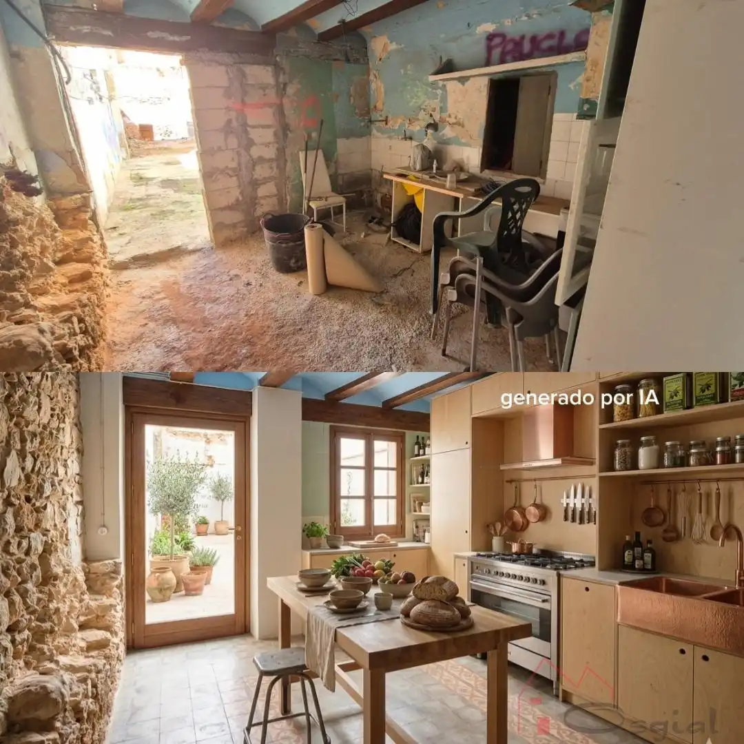 Cocina de Casa o chalet en venta en Alcàsser con Terraza