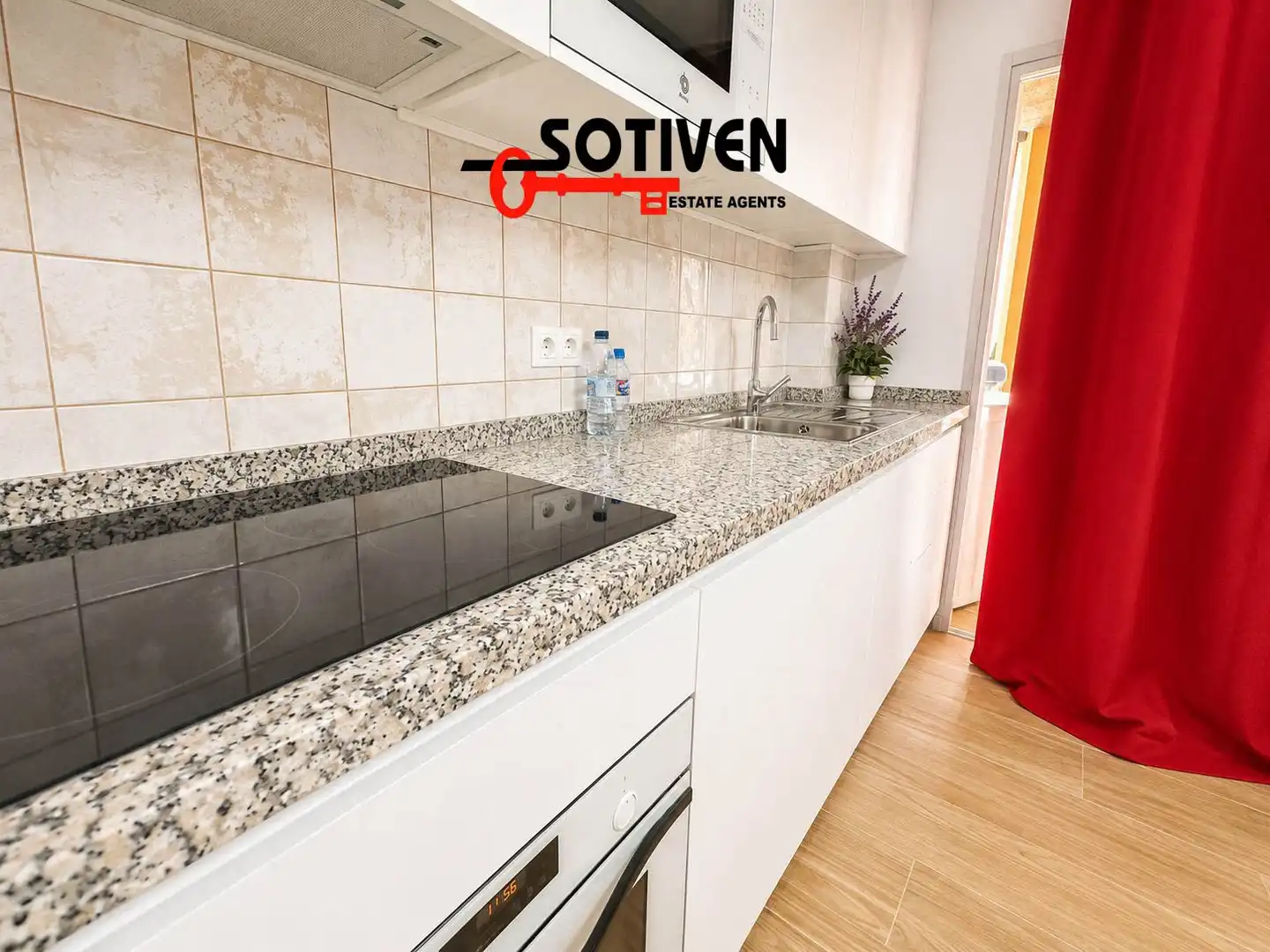 Kitchen of Study for rent in Arona  with Terrace, Balcony and Community pool