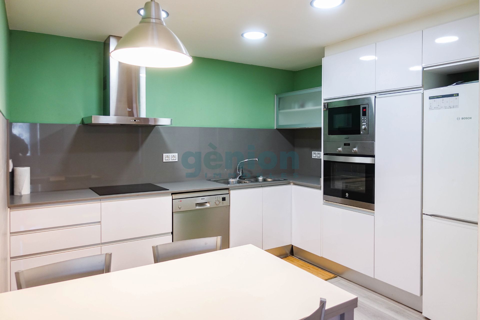 Kitchen of Flat for sale in Girona Capital  with Air Conditioner and Heating