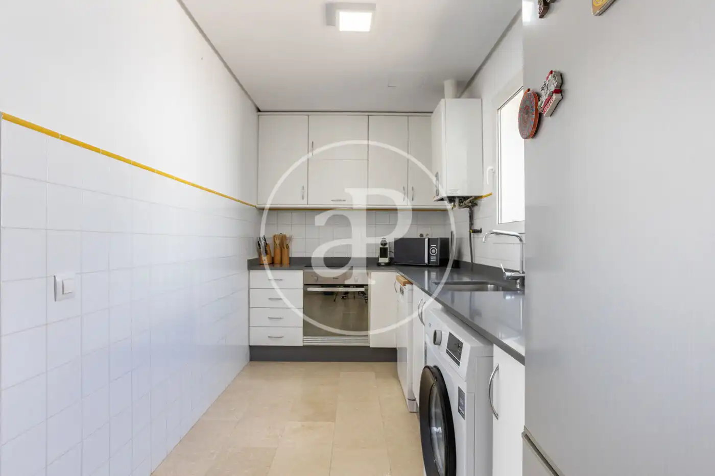 Kitchen of Attic for rent in Valencia  with Air Conditioner, Heating and Terrace