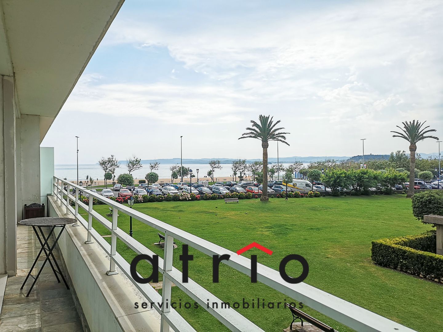 Terrace of Flat to rent in Santander  with Heating, Parquet flooring and Furnished