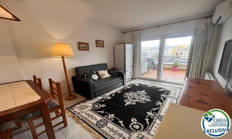 Terrassa de Apartament en venda en Empuriabrava amb Aire condicionat i Moblat