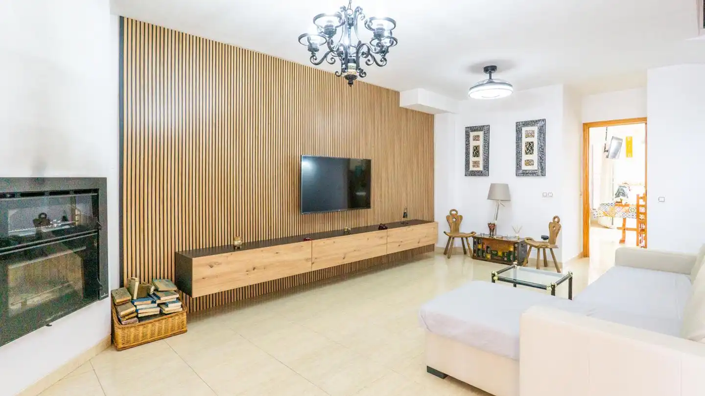 Living room of Detached homes for sale in Santa Pola  with Air Conditioner, Terrace and Swimming Pool