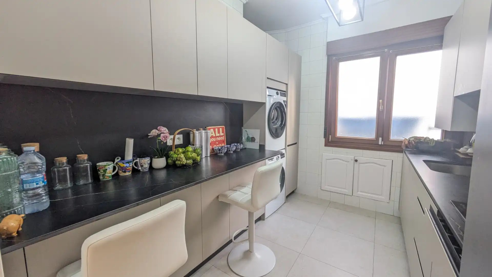 Kitchen of Flat for sale in Getxo   with Heating and Terrace