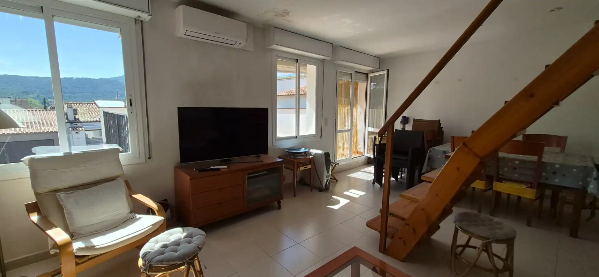 Sala d'estar de Dúplex en venda en Sant Feliu de Guíxols amb Aire condicionat i Terrassa