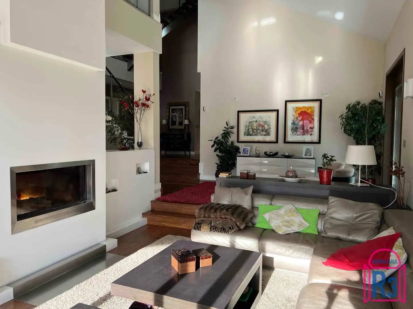 Sala de estar de Casa o chalet en venta en Cuadros con Calefacción, Terraza y Piscina
