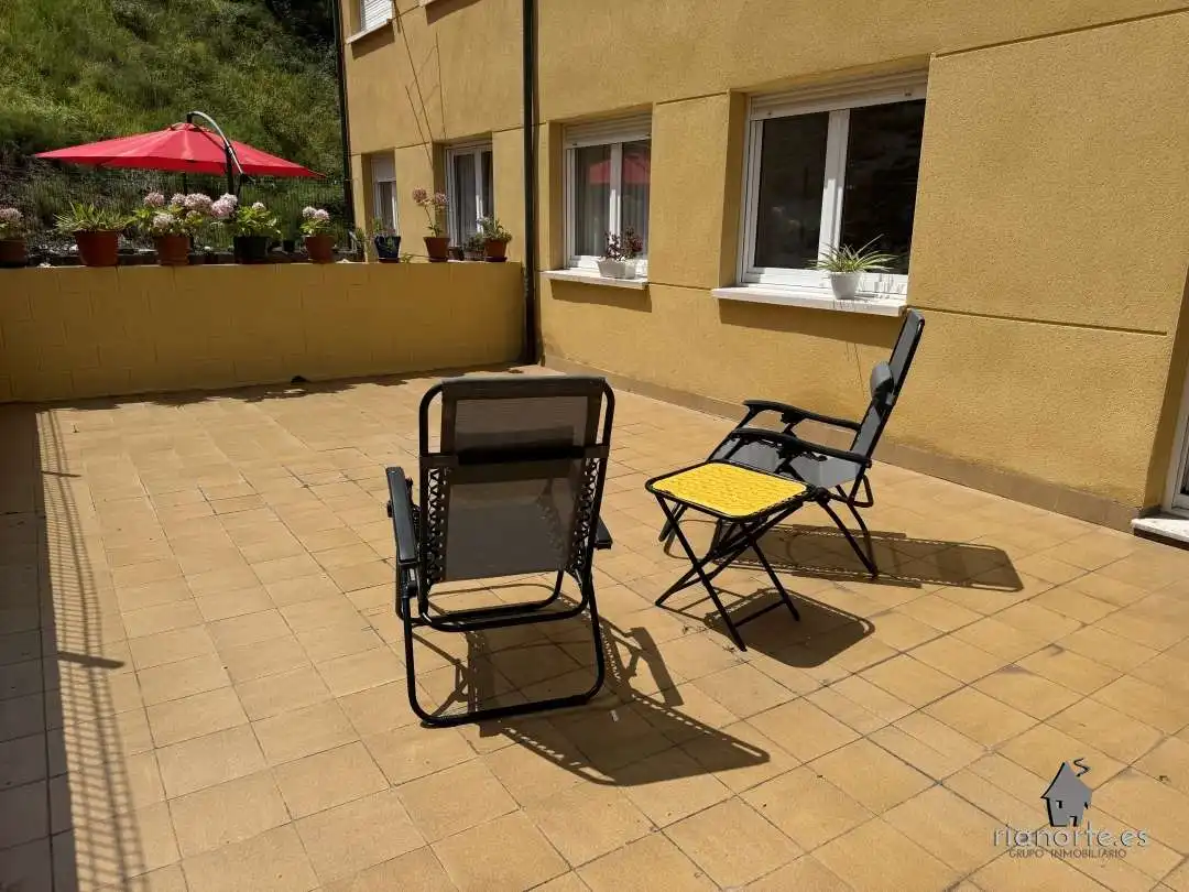 Terrace of Flat for sale in Ribadesella  with Heating, Terrace and Furnished