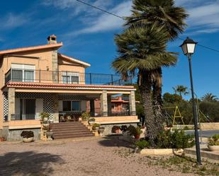 Vista exterior de Casa o xalet en venda en Elche / Elx amb Aire condicionat, Terrassa i Piscina