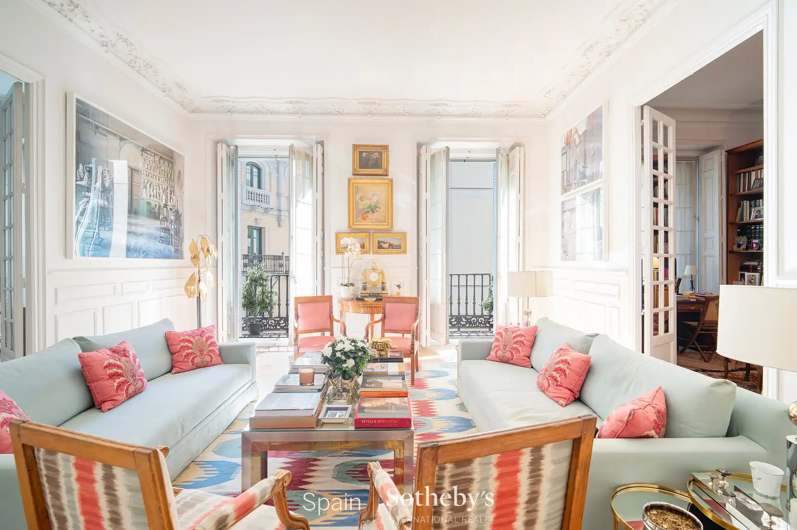 Sala de estar de Apartamento en venta en  Madrid Capital con Aire acondicionado, Calefacción y Terraza