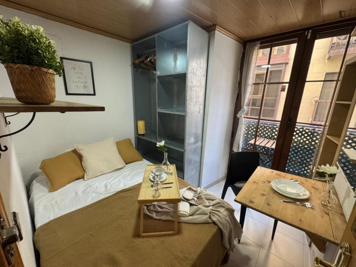 Bedroom of Apartment to share in  Madrid Capital  with Heating, Furnished and Oven