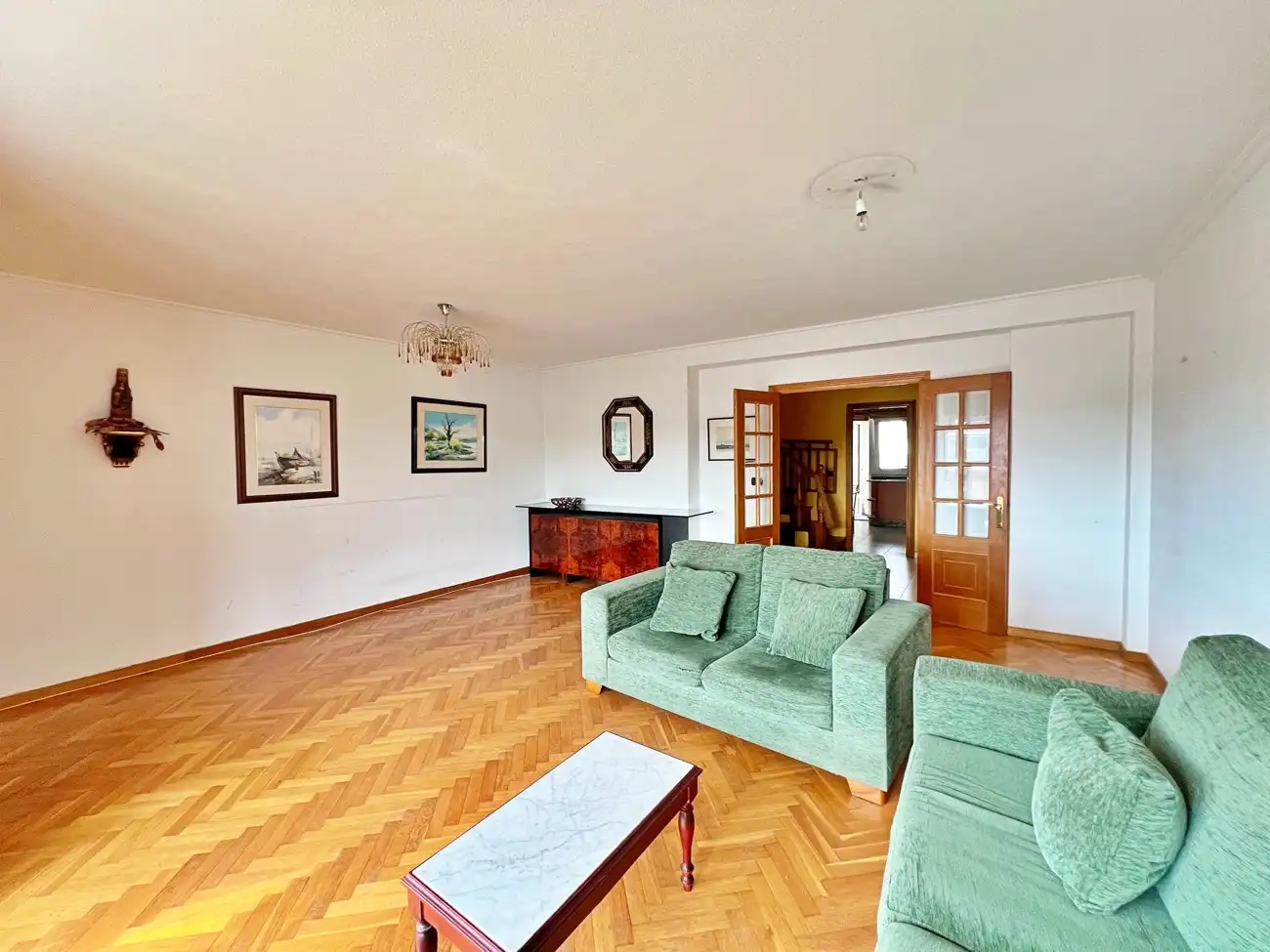 Sala de estar de Dúplex en venta en Lugo Capital con Calefacción, Jardín privado y Parquet