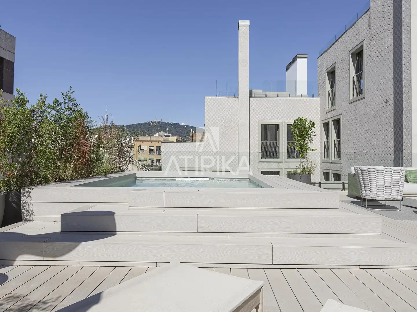 Terrasse von Dachboden zum Verkauf in Barcelona mit Klimaanlage, Heizung und Terrasse