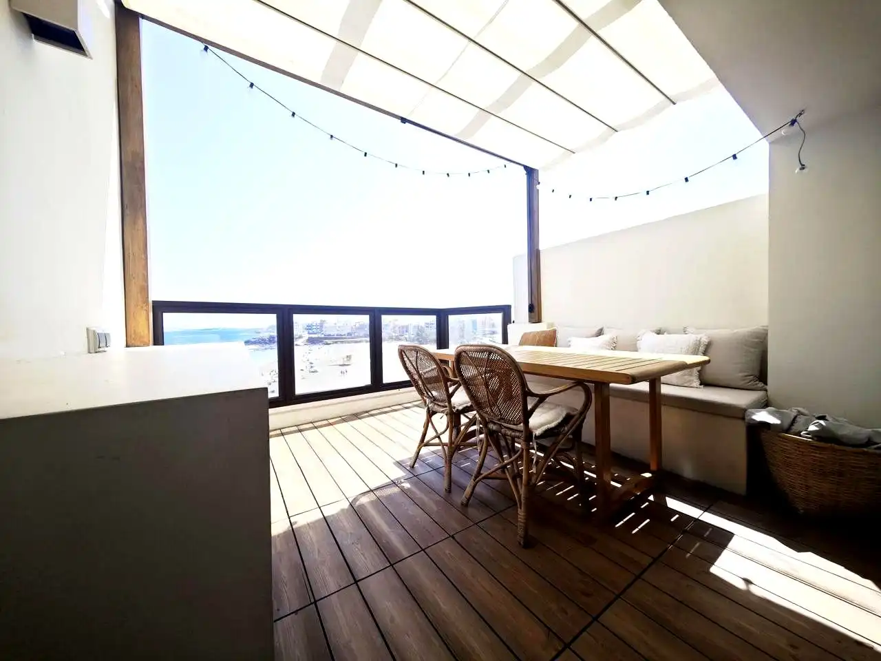 Terraza de Apartamento de alquiler en Telde con Terraza, Amueblado y Internet