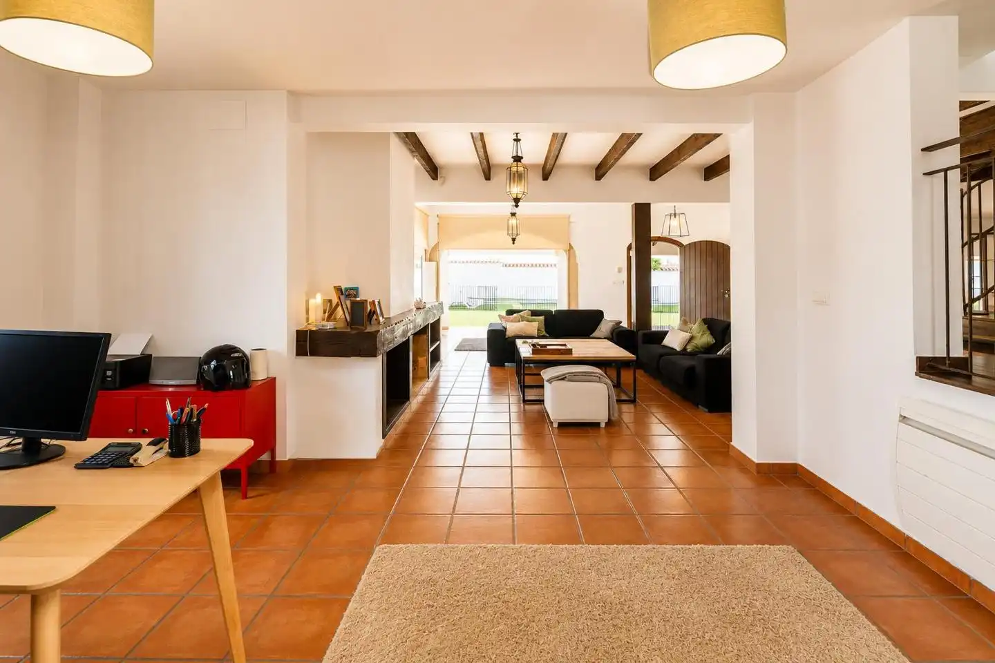 Sala de estar de Casa o chalet en venta en Santa Pola con Calefacción, Jardín privado y Parquet