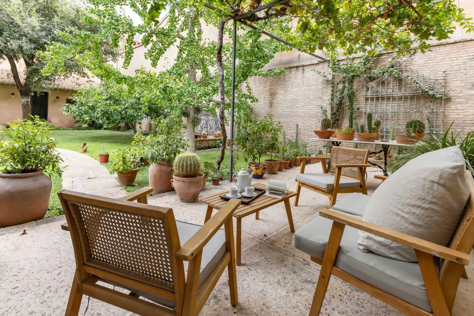 Terrace of Houses for sale in Xàtiva  with Air Conditioner, Private garden and Terrace