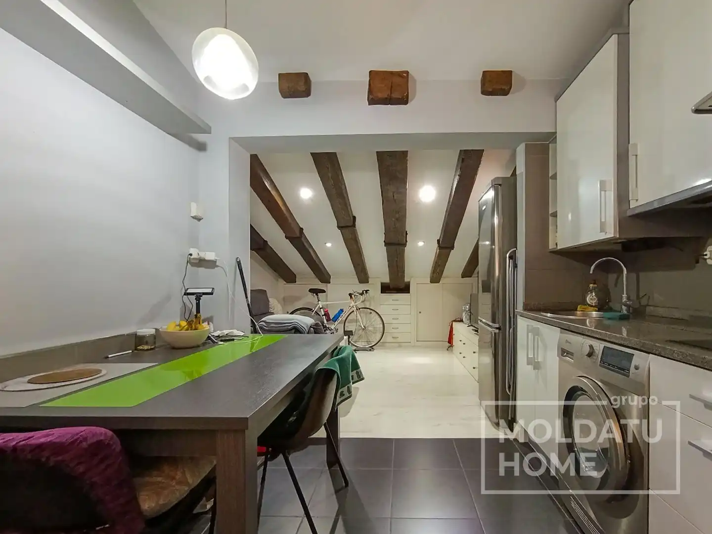 Kitchen of Flat for sale in Irun   with Heating and Furnished