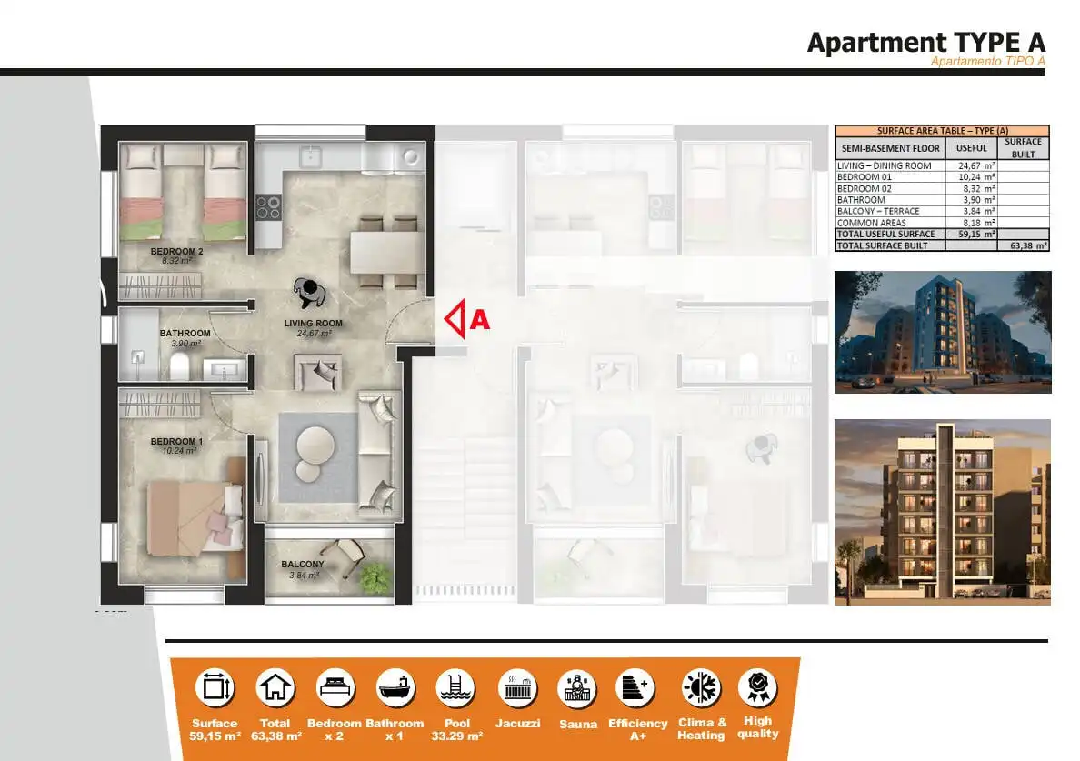 Apartament amb terrassa en venda a Nueva Torrevieja - Aguas Nuevas, imagen 21