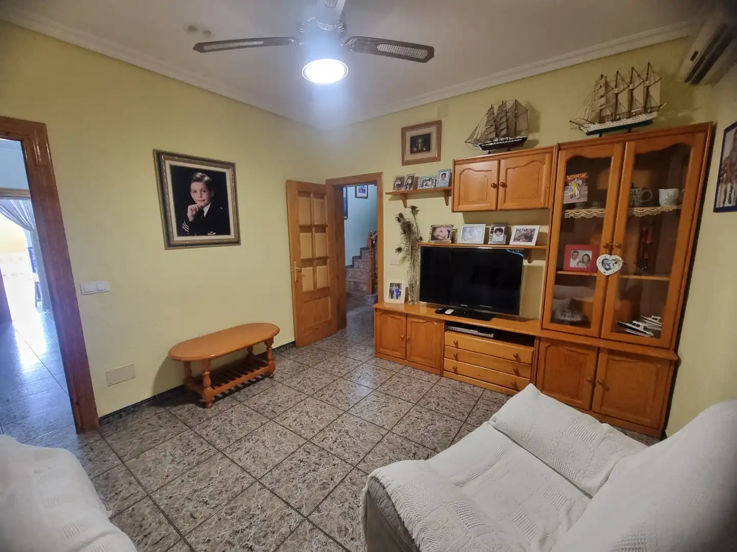 Sala de estar de Finca rústica en venta en Pechina con Aire acondicionado, Calefacción y Jardín privado