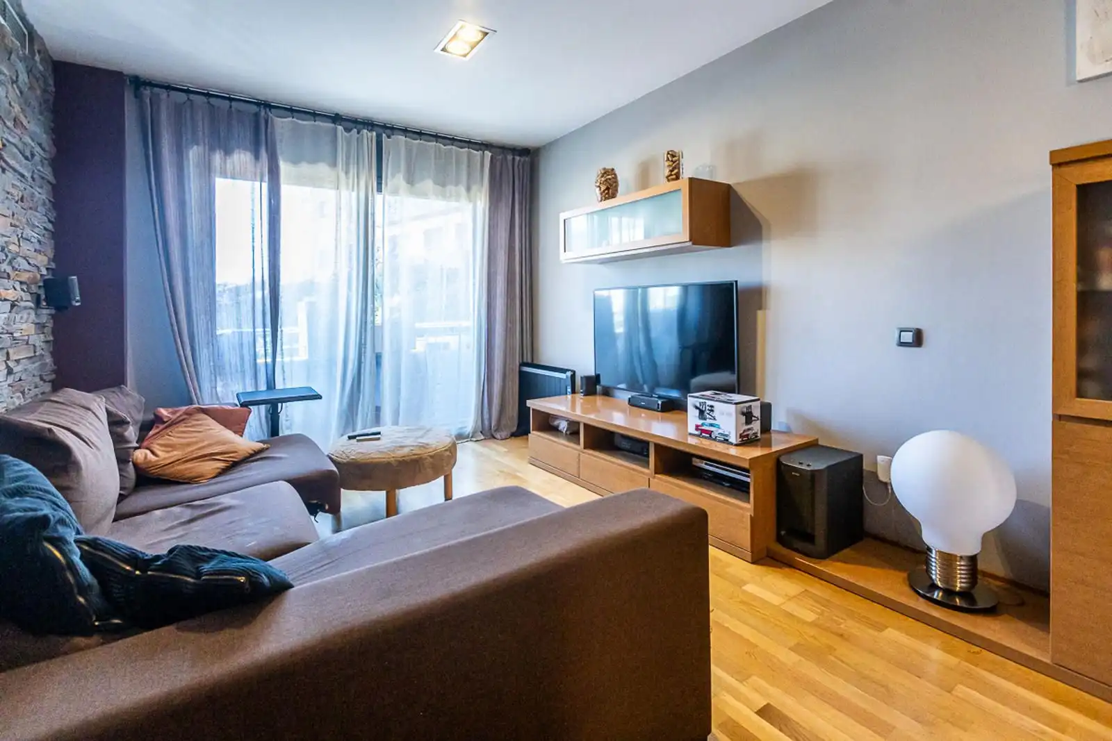 Sala de estar de Piso en venta en Sabadell con Aire acondicionado, Calefacción y Parquet